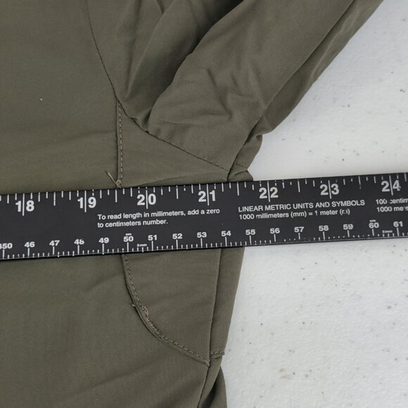 US Marines Running Jacket Mens Small Long Green Reflective New Balance Made USA - Picture 13 of 16